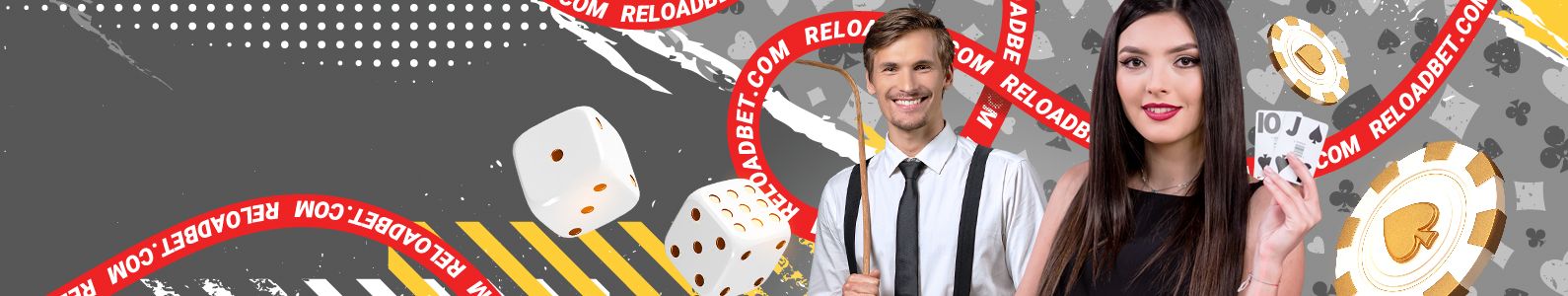 ReloadBet Aktionsgrafik zur Kontoeröffnung mit Live-Casino-Motiv